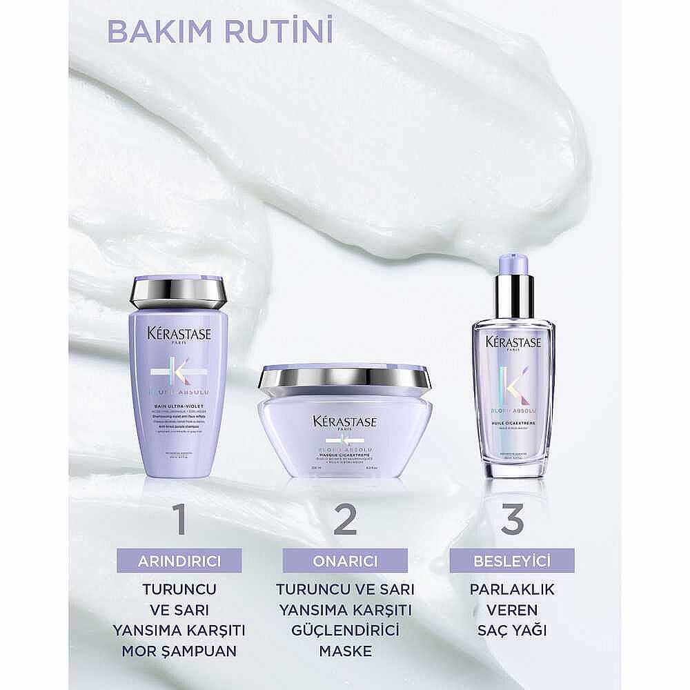 Kerastase Blond Absolu Bain Ultra-Violet İstenmeyen Turuncu Yansımaları Nötralize Eden Şampuan 250 ml - 6