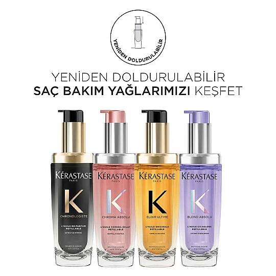 Kerastase Blond Absolu L'Huile Cicagloss Nemlendirici Saç Bakım Yağı Yedek Şişe 75 ml - 2