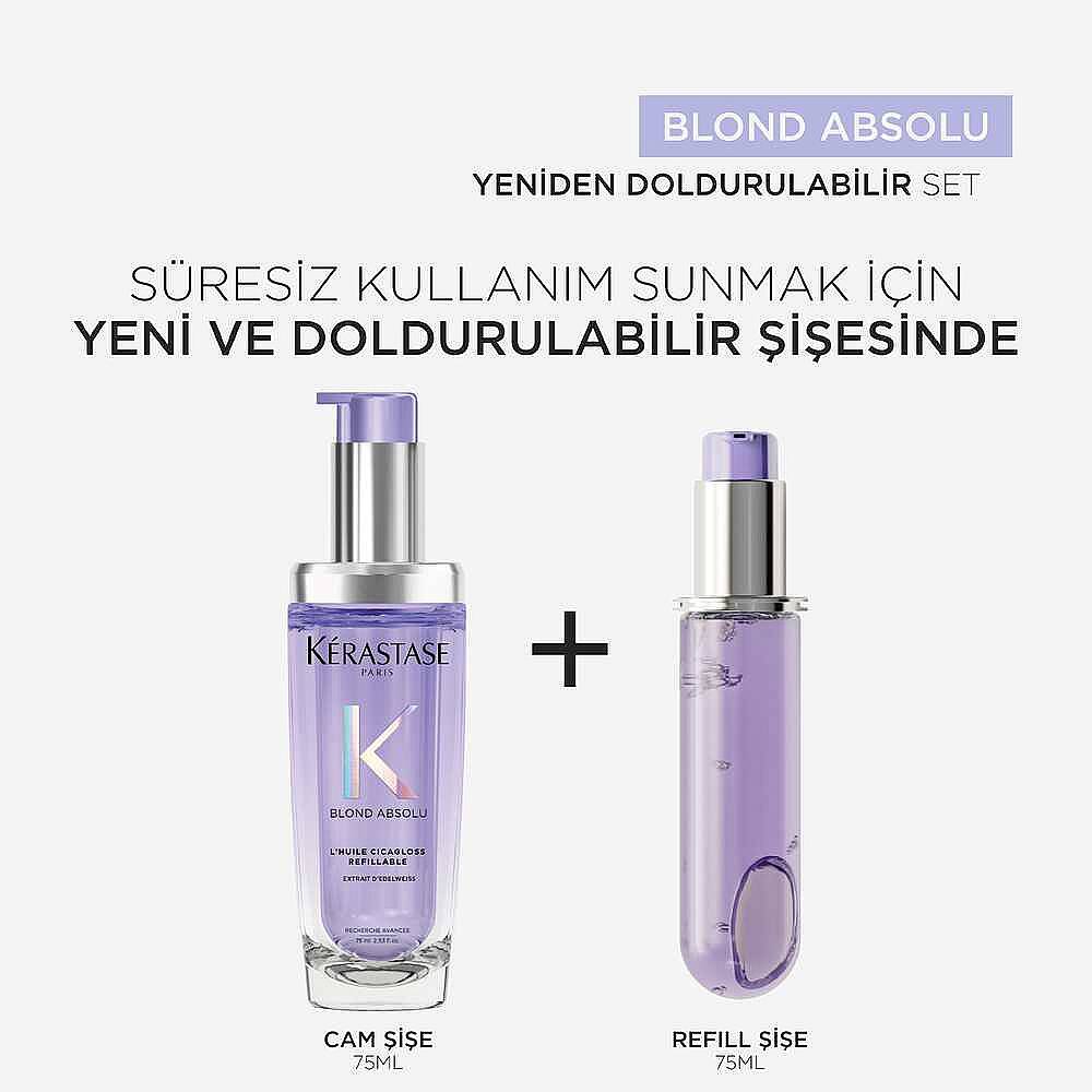 Kerastase Blond Absolu L'Huile Cicagloss Yeniden Doldurulabilir Nemlendirici Saç Bakım Yağı 75 ml - 6