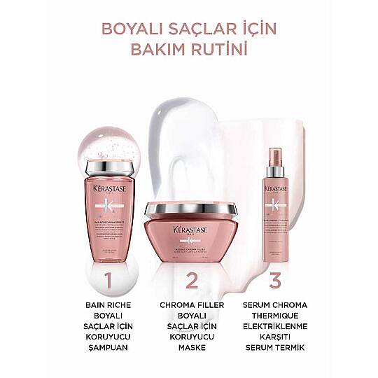 Kerastase Chroma Absolu Bain Riche Boyalı Saçlar için Besleyici ve Koruyucu Şampuan 250 ml - 4
