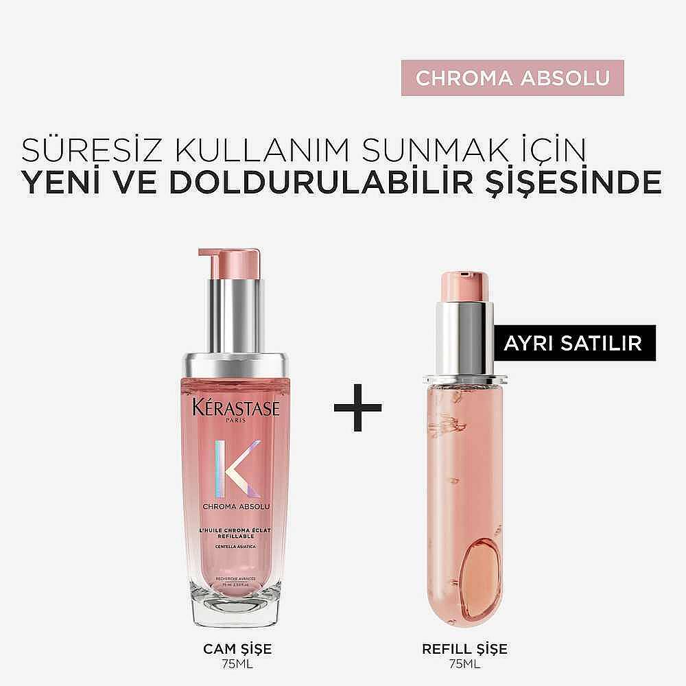 Kerastase Chroma Absolu L'Huile Chroma Eclat Saç Yağı Yeniden Doldurulabilir 75 ml - 5