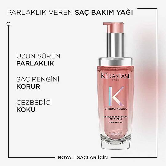 Kerastase Chroma Absolu L'Huile Chroma Eclat Saç Yağı Yeniden Doldurulabilir 75 ml - 2