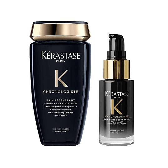Kerastase Chronologiste Yenileyici Şampuan 250 ml ve Gece Bakım Serumu 30 ml