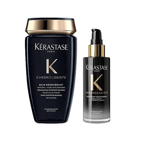 Kerastase Chronologiste Yenileyici Şampuan 250 ml ve Gece Bakım Serumu 90 ml