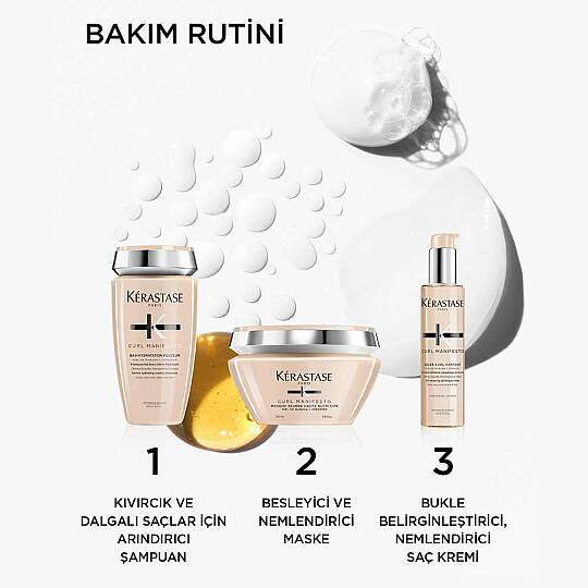 Kerastase Curl Manifesto Bain Hydratation Douceur Kıvırcık Saçlar için Besleyici Şampuan 250 ml - 6