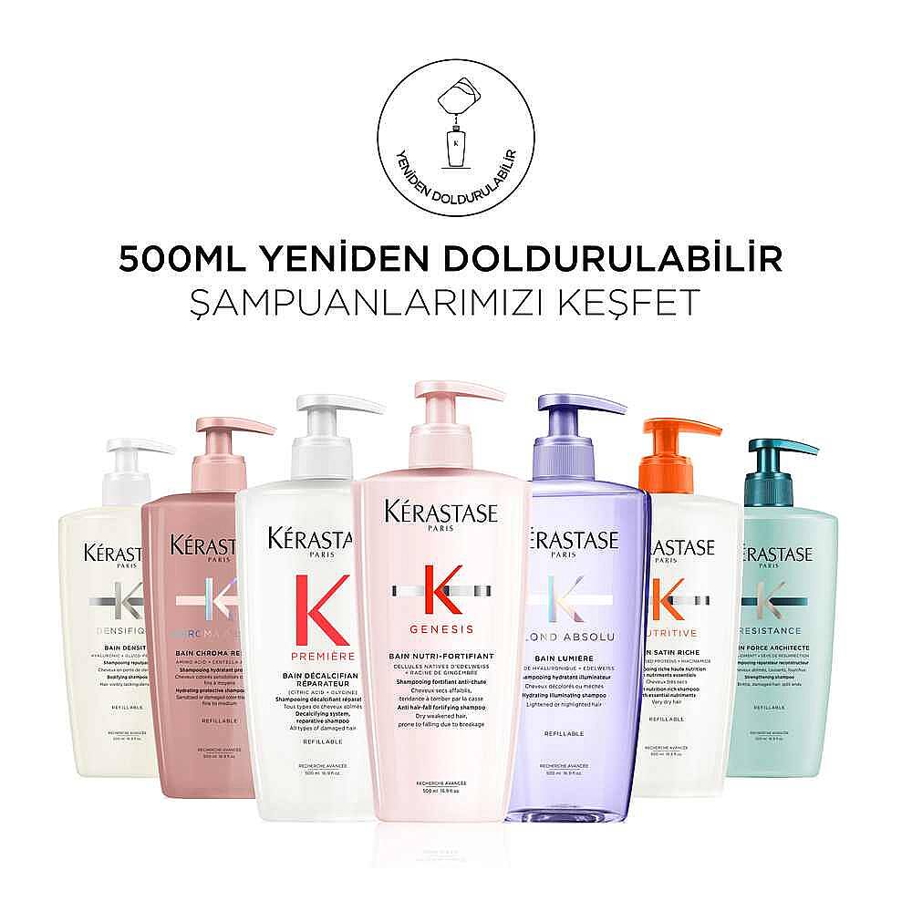 Kerastase Densifique Bain Densite Yoğunluk Kazandıran Şampuan Refill 500 ml - 2