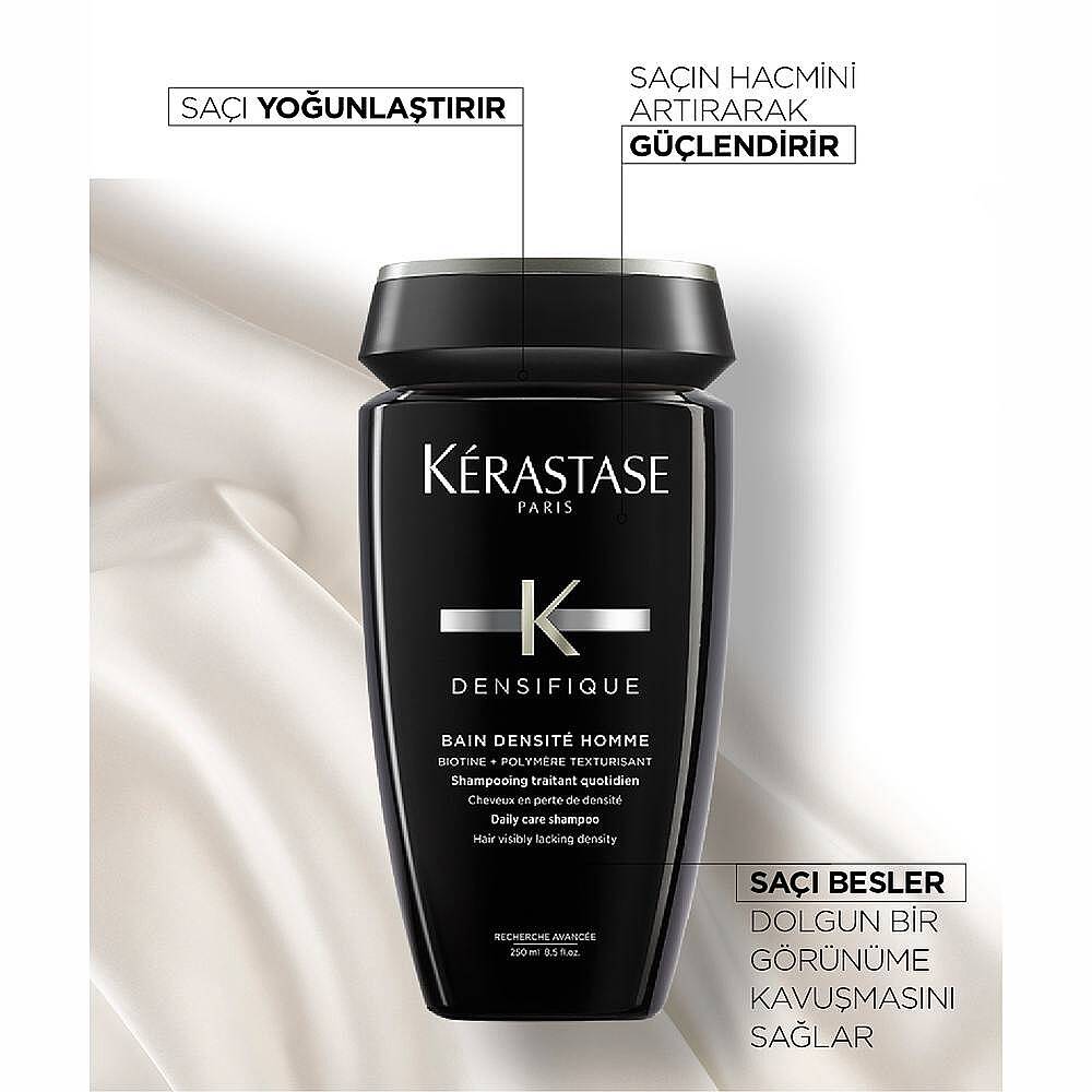 Kerastase Densifique Homme Yoğunlaştırıcı Bakım Kürü 30x6 ml + Bain Densite Homme Şampuan 250 ml - 4