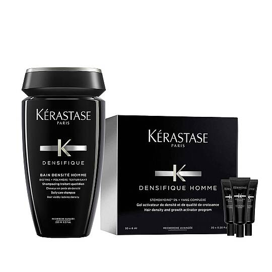 Kerastase Densifique Homme Yoğunlaştırıcı Bakım Kürü 30x6 ml + Bain Densite Homme Şampuan 250 ml