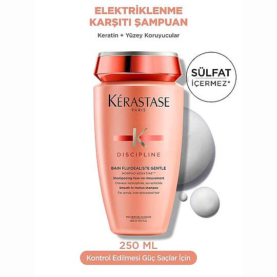 Kerastase Discipline Bain Fluidealiste Gentle Kolay Şekillendirme Sağlayan ve Elektriklenme Karşıtı Şampuan 250 ml - 8