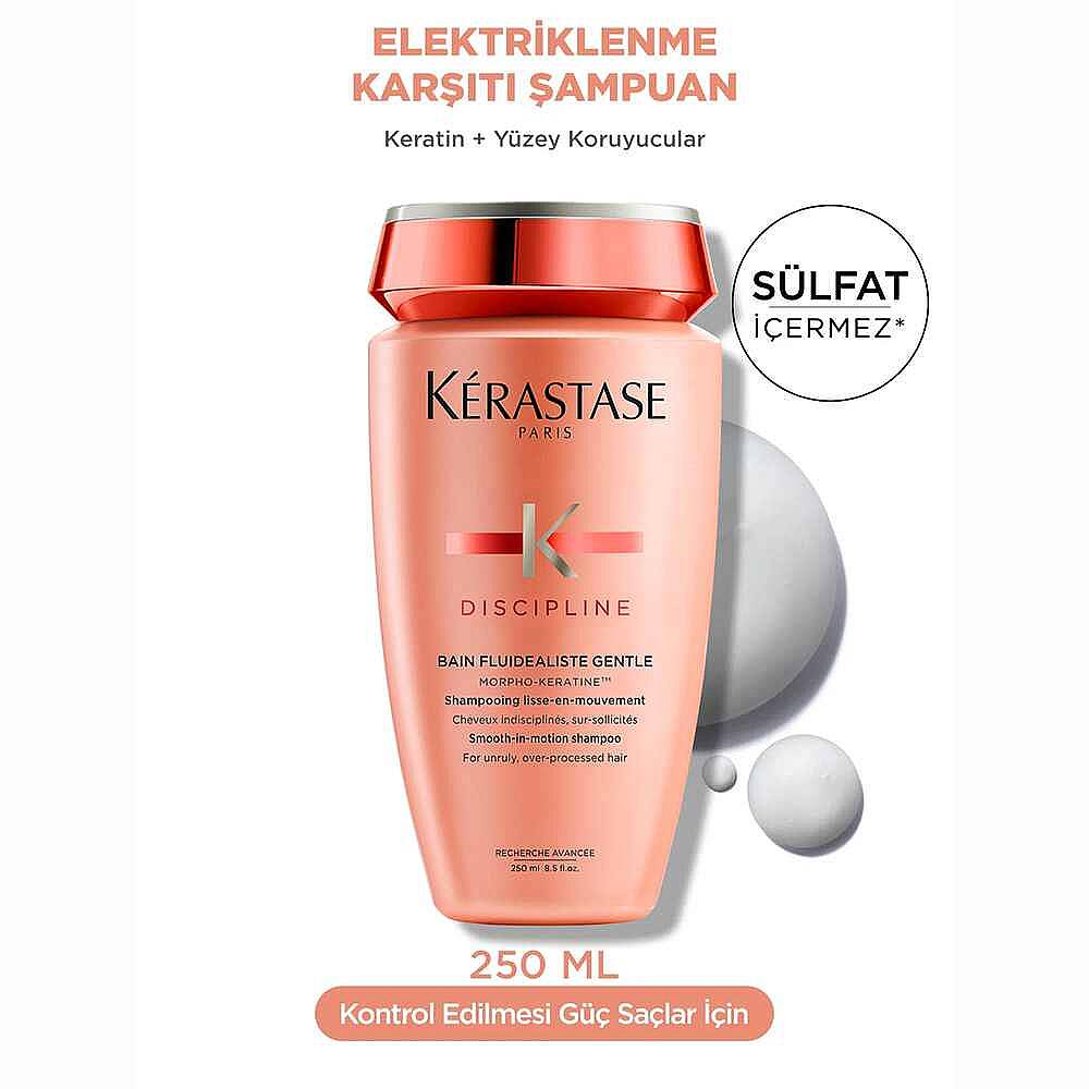 Kerastase Discipline Bain Fluidealiste Gentle Kolay Şekillendirme Sağlayan ve Elektriklenme Karşıtı Şampuan 250 ml - 8