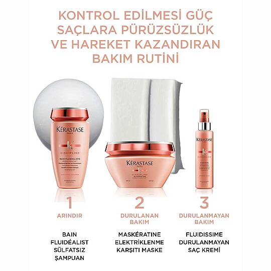 Kerastase Discipline Bain Fluidealiste Gentle Kolay Şekillendirme Sağlayan ve Elektriklenme Karşıtı Şampuan 250 ml - 5