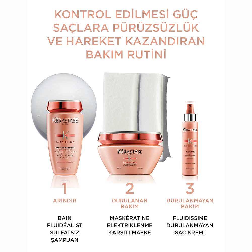 Kerastase Discipline Bain Fluidealiste Gentle Kolay Şekillendirme Sağlayan ve Elektriklenme Karşıtı Şampuan 250 ml - 5