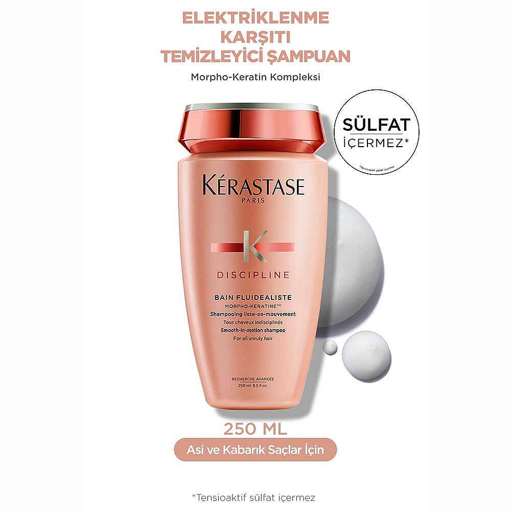 Kerastase Discipline Bain Fluidealiste Gentle Kolay Şekillendirme Sağlayan ve Elektriklenme Karşıtı Şampuan 250 ml - 2