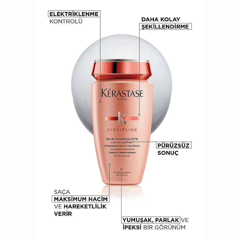 Kerastase Discipline Bain Fluidealiste Kolay Şekillendirme Sağlayan ve Elektriklenme Karşıtı Şampuan 250 ml - 6