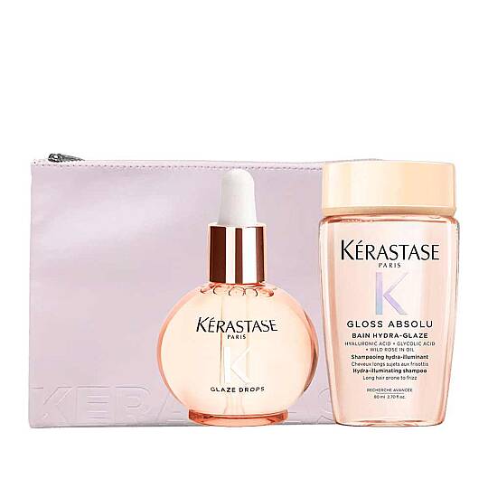 Kerastase Elektriklenmeye Eğilimli Saçlar İçin Bakım Seti ve Pink Flat Pouch