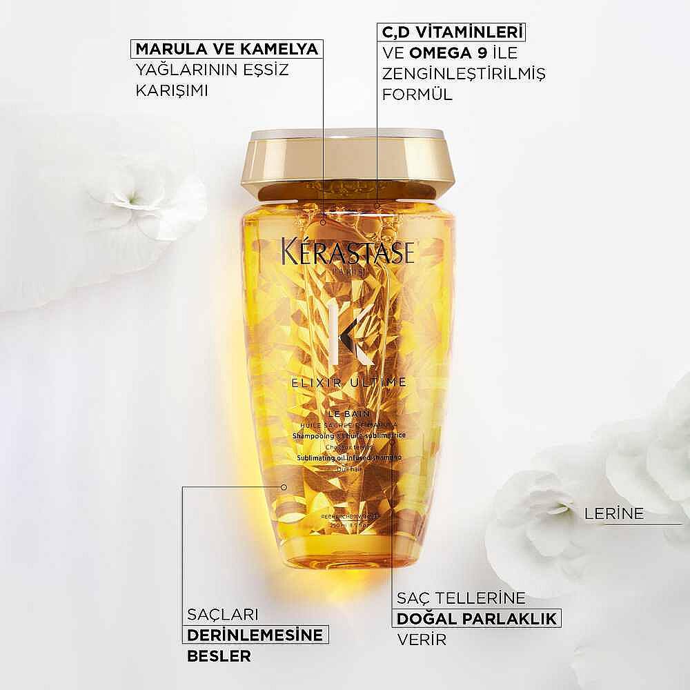 Kerastase Elixir Ultime Le Bain Parlaklık Veren Şampuan 250 ml - 6
