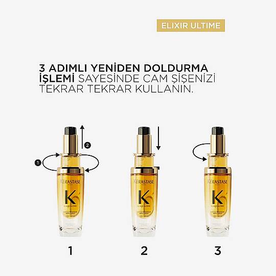 Kerastase Elixir Ultime L'Huile Originale Saç Yağı Refill 75 ml - 9