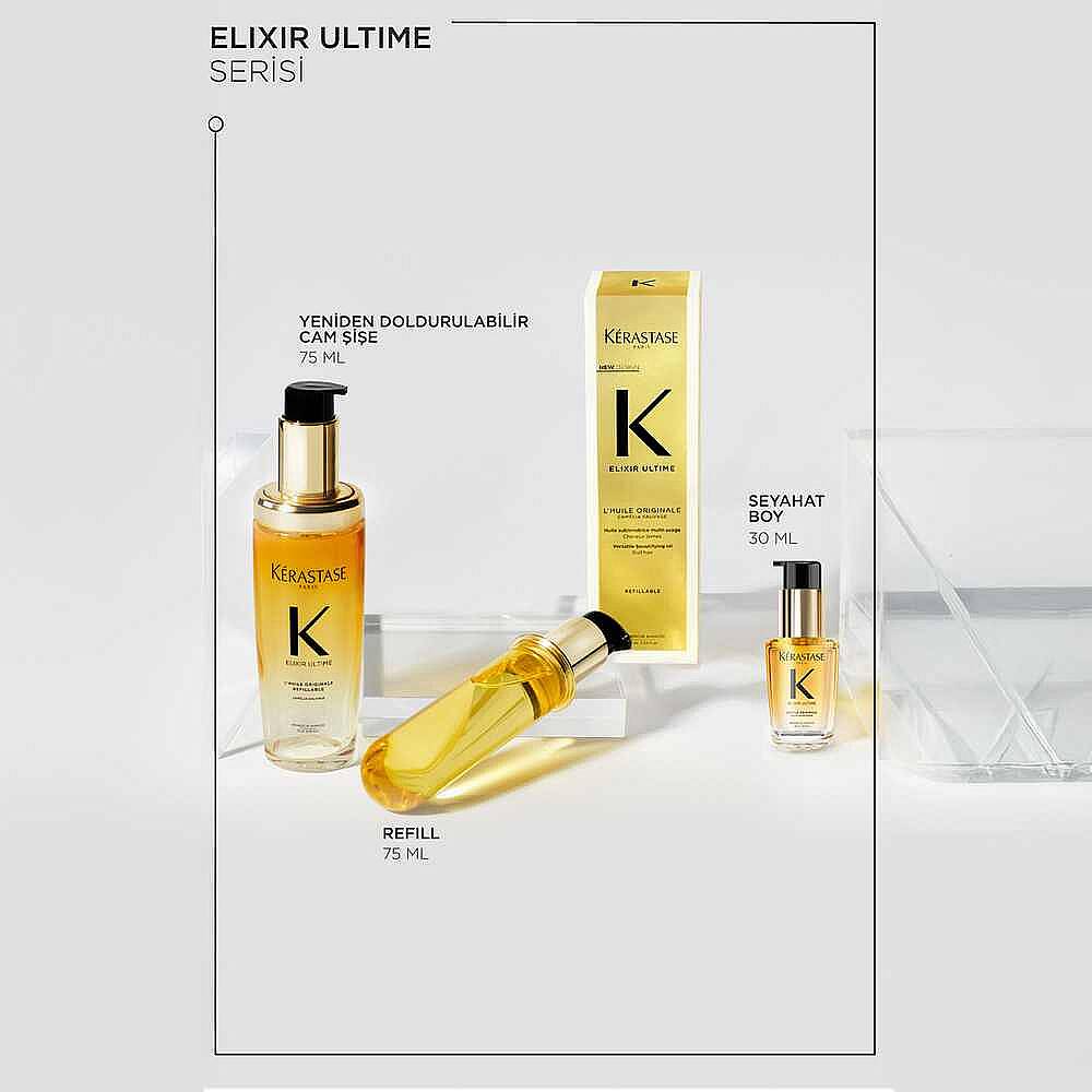 Kerastase Elixir Ultime L'Huile Originale Saç Yağı Refill 75 ml - 3