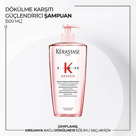 Kerastase Genesis Bain Hydra Fortifiant Dökülme Karşıtı Güçlendirici Şampuan 500 ml - 4