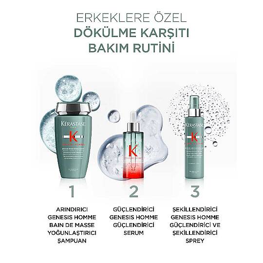 Kerastase Genesis Homme Bain de Masse Yoğunlaştırıcı Şampuan 250 ml - 3