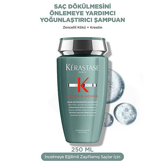 Kerastase Genesis Homme Erkeklere Özel Yoğunlaştırıcı Saç Bakım Seti - 3