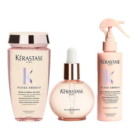 Kerastase Gloss Absolu Elektriklenme Karşıtı Parlaklık ve Isı Koruması Sağlayan 3'lü Bakım Rutini