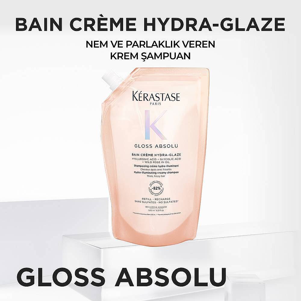 Kerastase Gloss Absolu Kalın Telli ve Elektriklenmeye Eğilimli Saçlar İçin Nemlendiren ve Parlaklık Artıran Kremsi Şampuan Refill 500 ml - 5