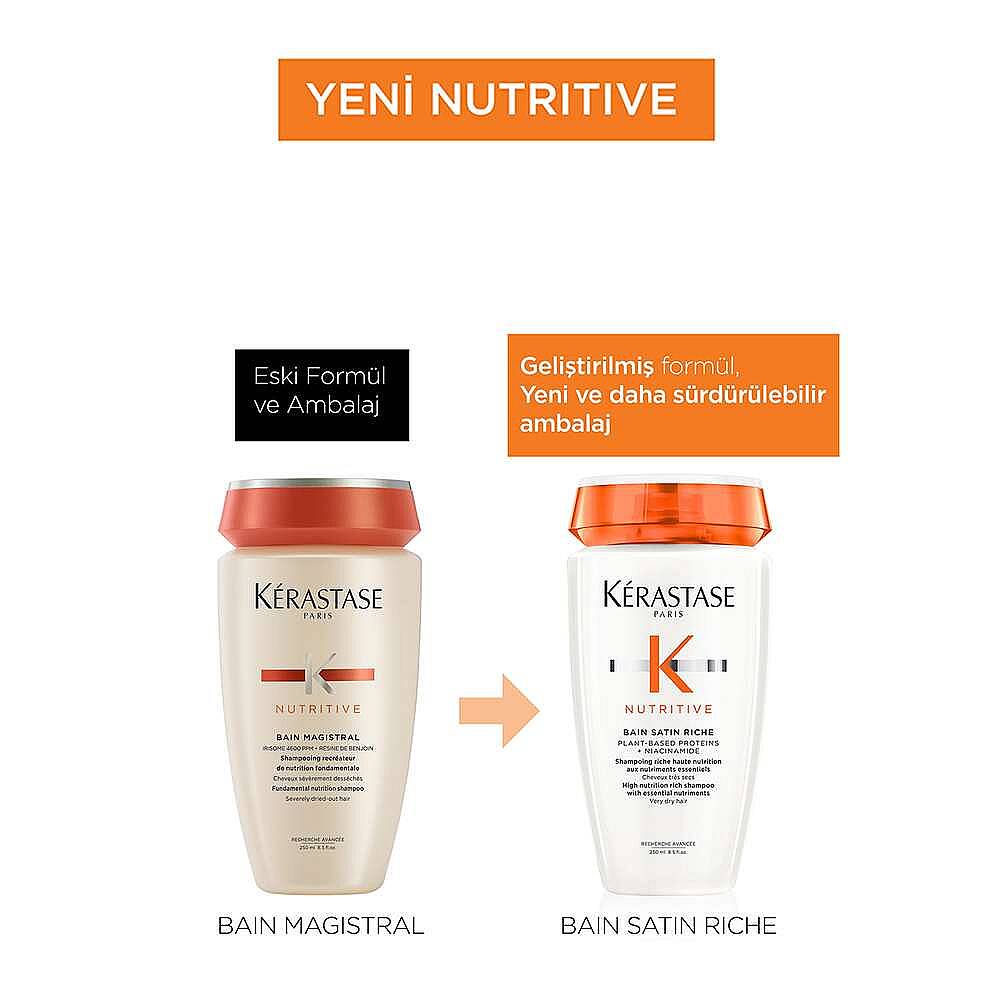 Kerastase Nutritive Bain Satin Riche Yoğun Nemlendirici Şampuan 250 ml - 6