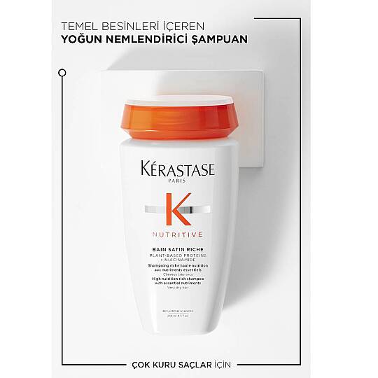 Kerastase Nutritive Bain Satin Riche Yoğun Nemlendirici Şampuan 250 ml - 2