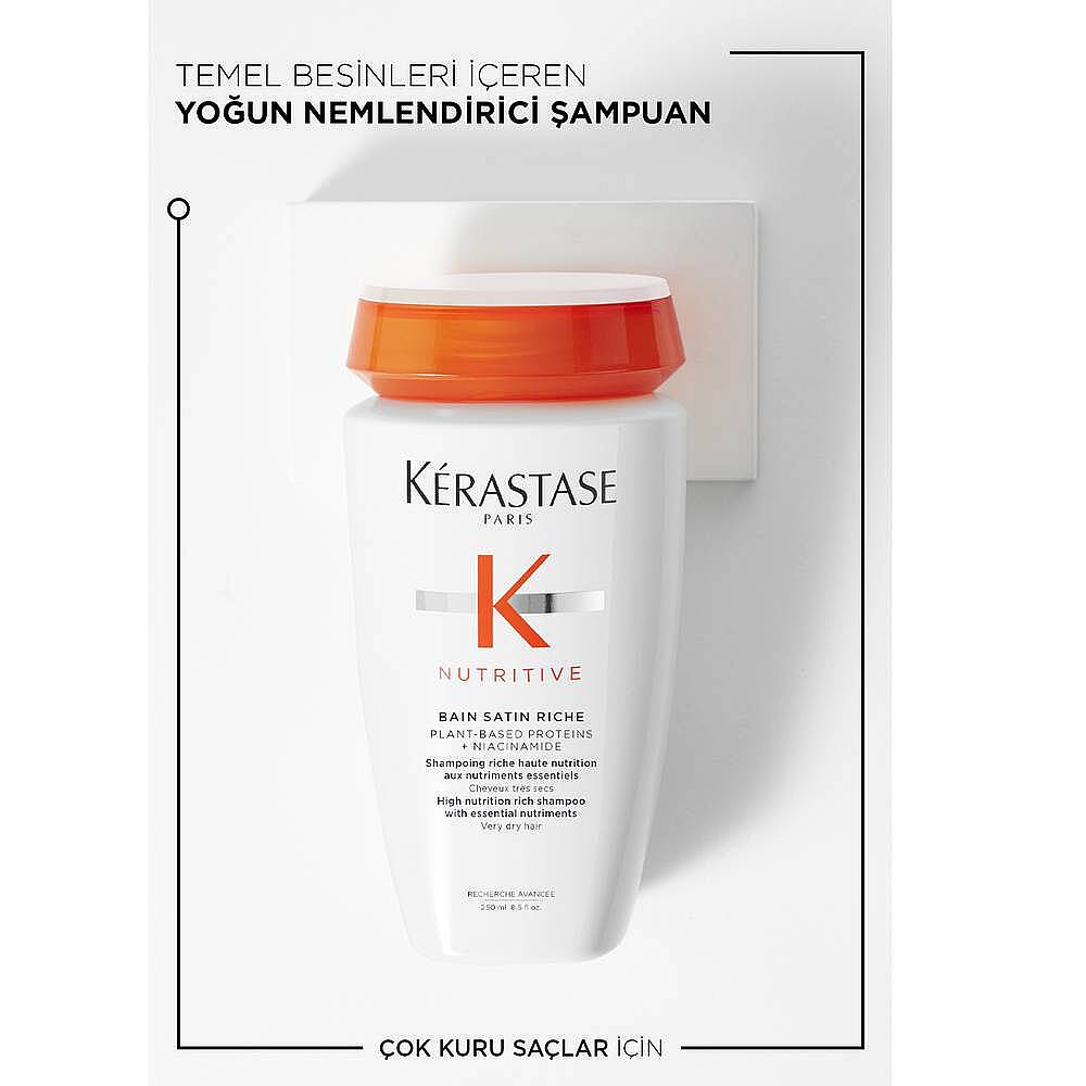 Kerastase Nutritive Bain Satin Riche Yoğun Nemlendirici Şampuan 250 ml - 2