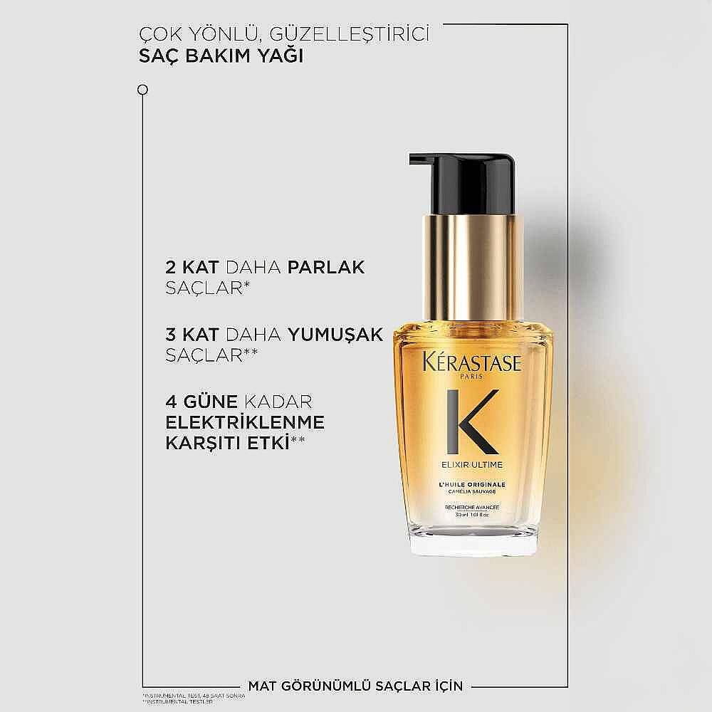 Kerastase Parlaklık Veren Saç Bakım Seti ve Purple Flat Pouch - 2