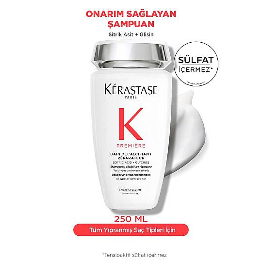 Kerastase Premiere Bain Decalcifiant Reparateur Yıpranmış Saçlar için Onarım Sağlayan Şampuan 250 ml - 6