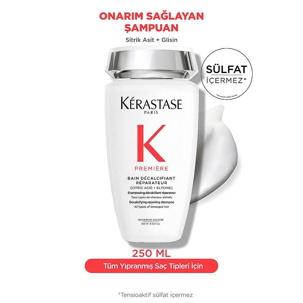 Kerastase Premiere Bain Decalcifiant Reparateur Yıpranmış Saçlar için Onarım Sağlayan Şampuan 250 ml - 6