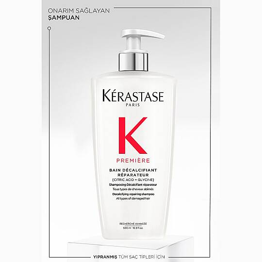 Kerastase Premiere Bain Decalcifiant Reparateur Yıpranmış Saçlar için Onarım Sağlayan Şampuan 500 ml - 3
