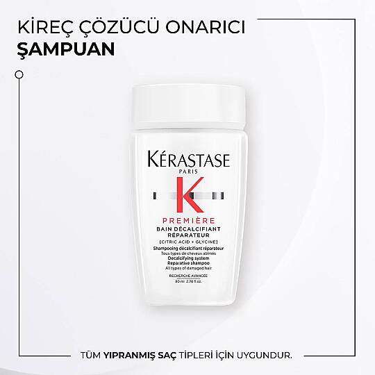 Kerastase Premiere Bain Decalcifiant Reparateur Yıpranmış Saçlar için Onarım Sağlayan Şampuan 80 ml - 6
