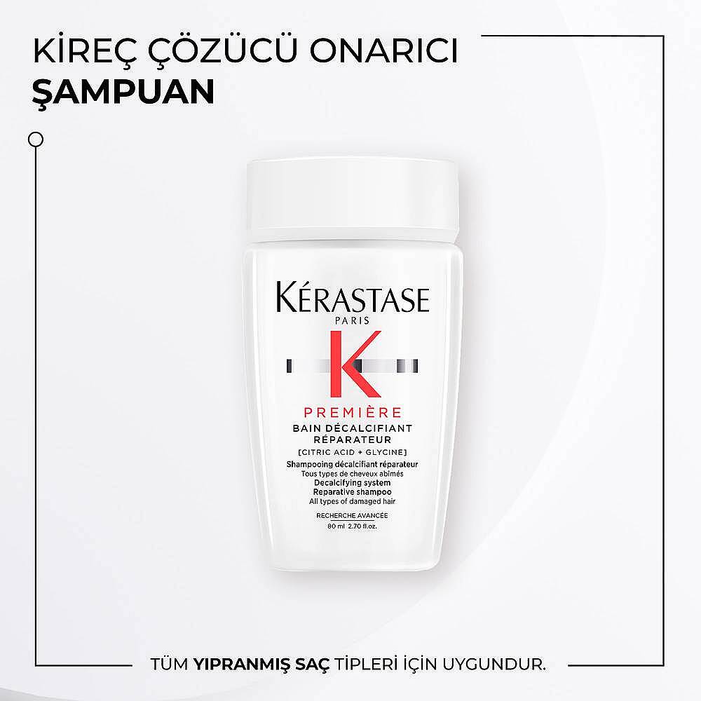 Kerastase Premiere Bain Decalcifiant Reparateur Yıpranmış Saçlar için Onarım Sağlayan Şampuan 80 ml - 6