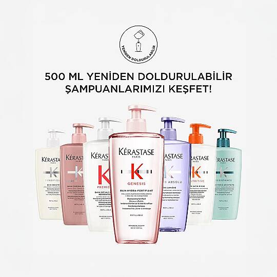 Kerastase Resistance Bain Force Architecte Yıpranmış Saçlar İçin Onarıcı Şampuan 500 ml - 2