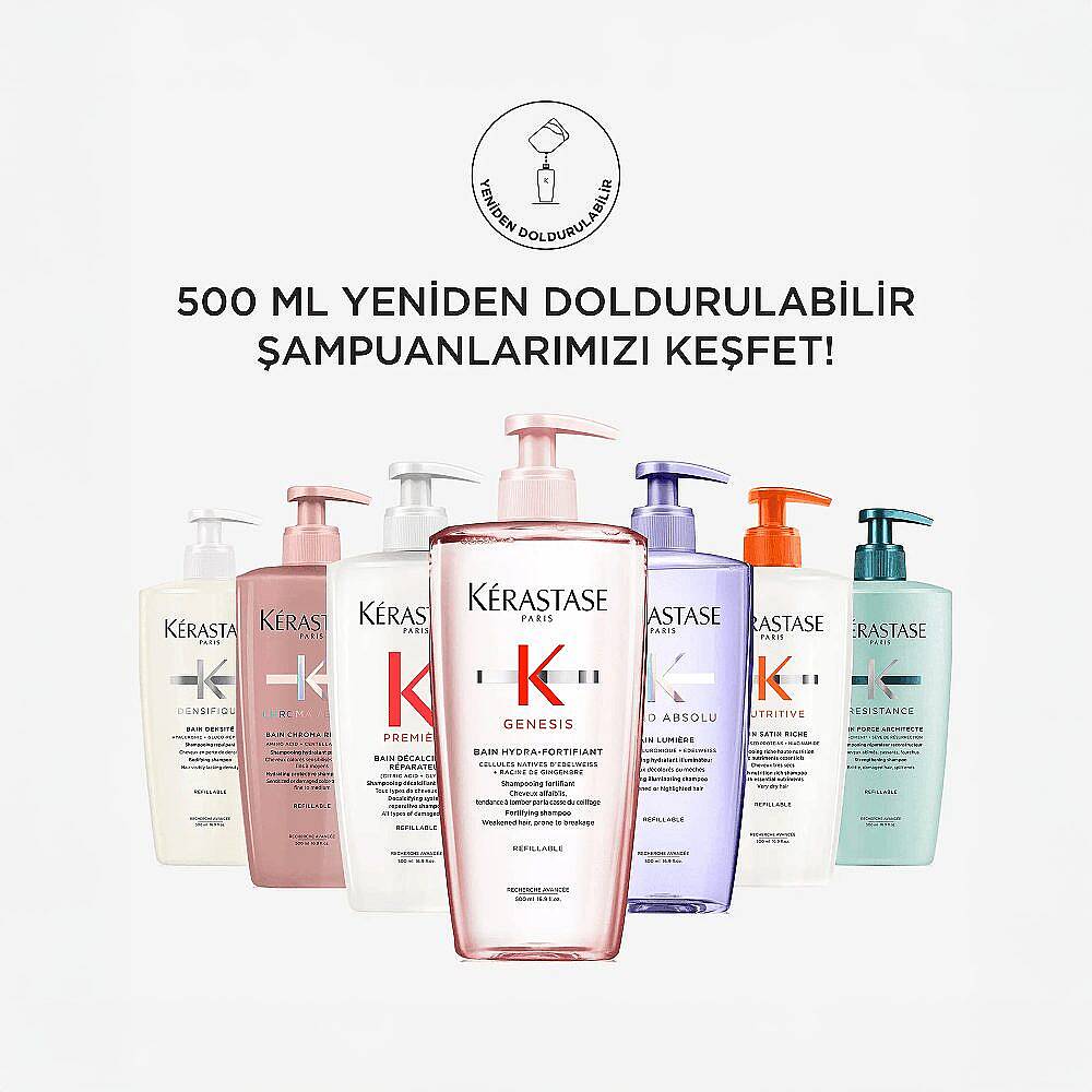 Kerastase Resistance Bain Force Architecte Yıpranmış Saçlar İçin Onarıcı Şampuan 500 ml - 2