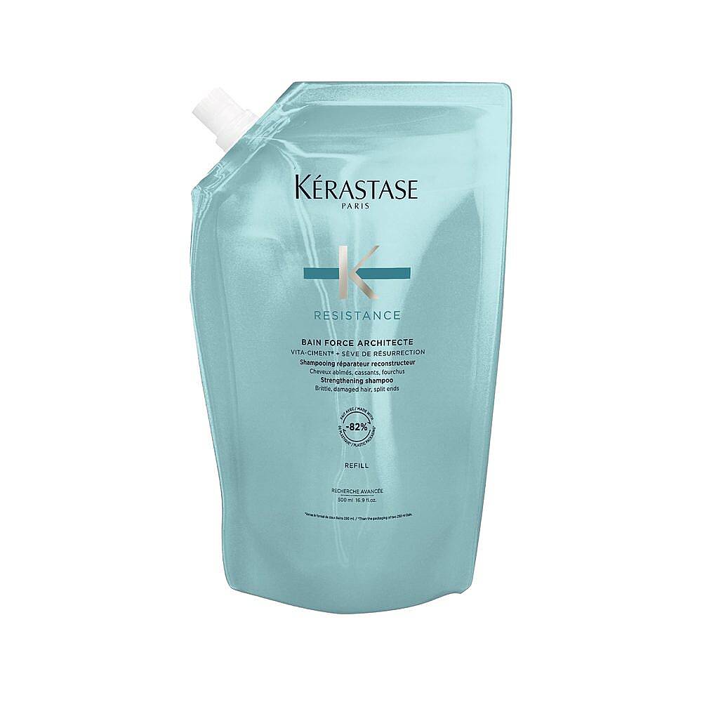Kerastase Resistance Bain Force Architecte Yıpranmış Saçlar İçin Onarıcı Şampuan Refill 500 ml - 1