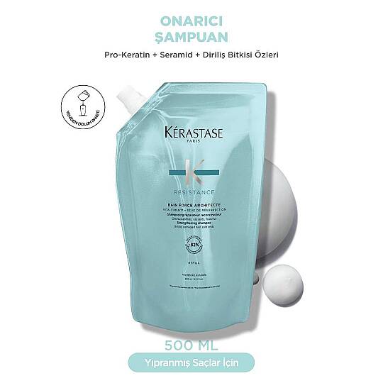 Kerastase Resistance Bain Force Architecte Yıpranmış Saçlar İçin Onarıcı Şampuan Seti - 8