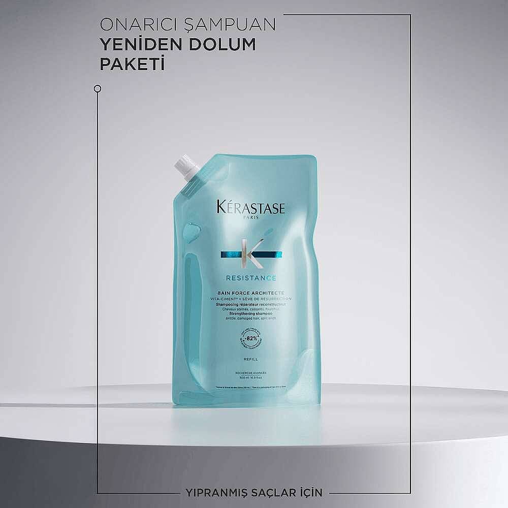 Kerastase Resistance Bain Force Architecte Yıpranmış Saçlar İçin Onarıcı Şampuan Seti - 7