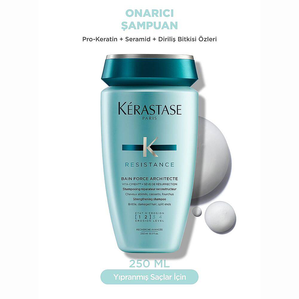 Kerastase Resistance Ciment Anti-Usure Onarıcı Saç Kremi 200 ml ve Şampuan 250 ml - 3