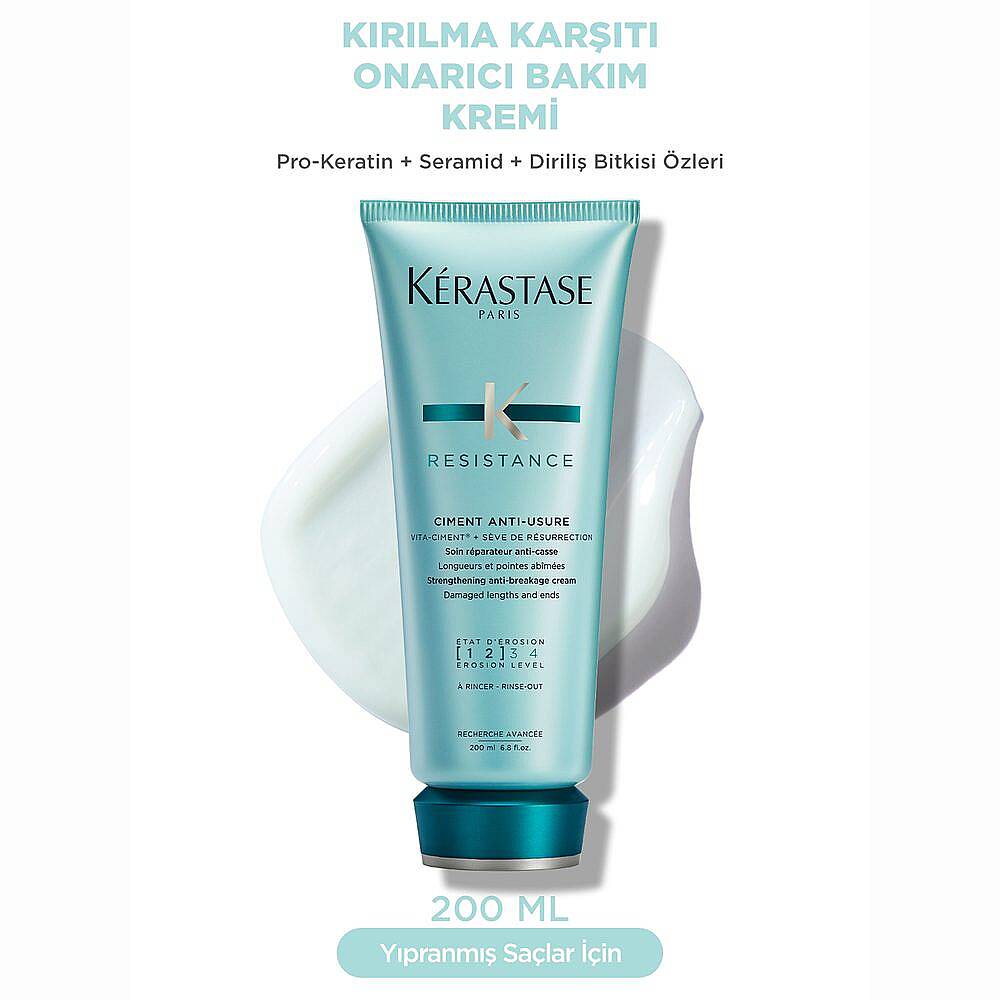 Kerastase Resistance Ciment Anti-Usure Onarıcı Saç Kremi 200 ml ve Şampuan 250 ml - 2