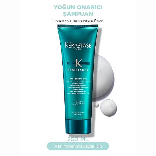 Kerastase Resistance Therapist Bain Therapiste Çok Yıpranmış ve Aşırı İşlem Görmüş Saçlar için Onarıcı Şampuan 250 ml - 5