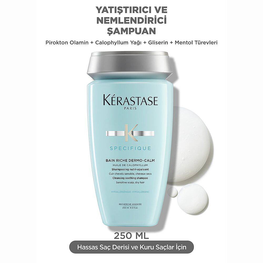 Kerastase Specifique Bain Dermocalm Riche Kuru Saç Derisi için Hassasiyet Karşıtı Şampuan 250 ml - 5