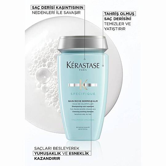 Kerastase Specifique Bain Dermocalm Riche Kuru Saç Derisi için Hassasiyet Karşıtı Şampuan 250 ml - 4