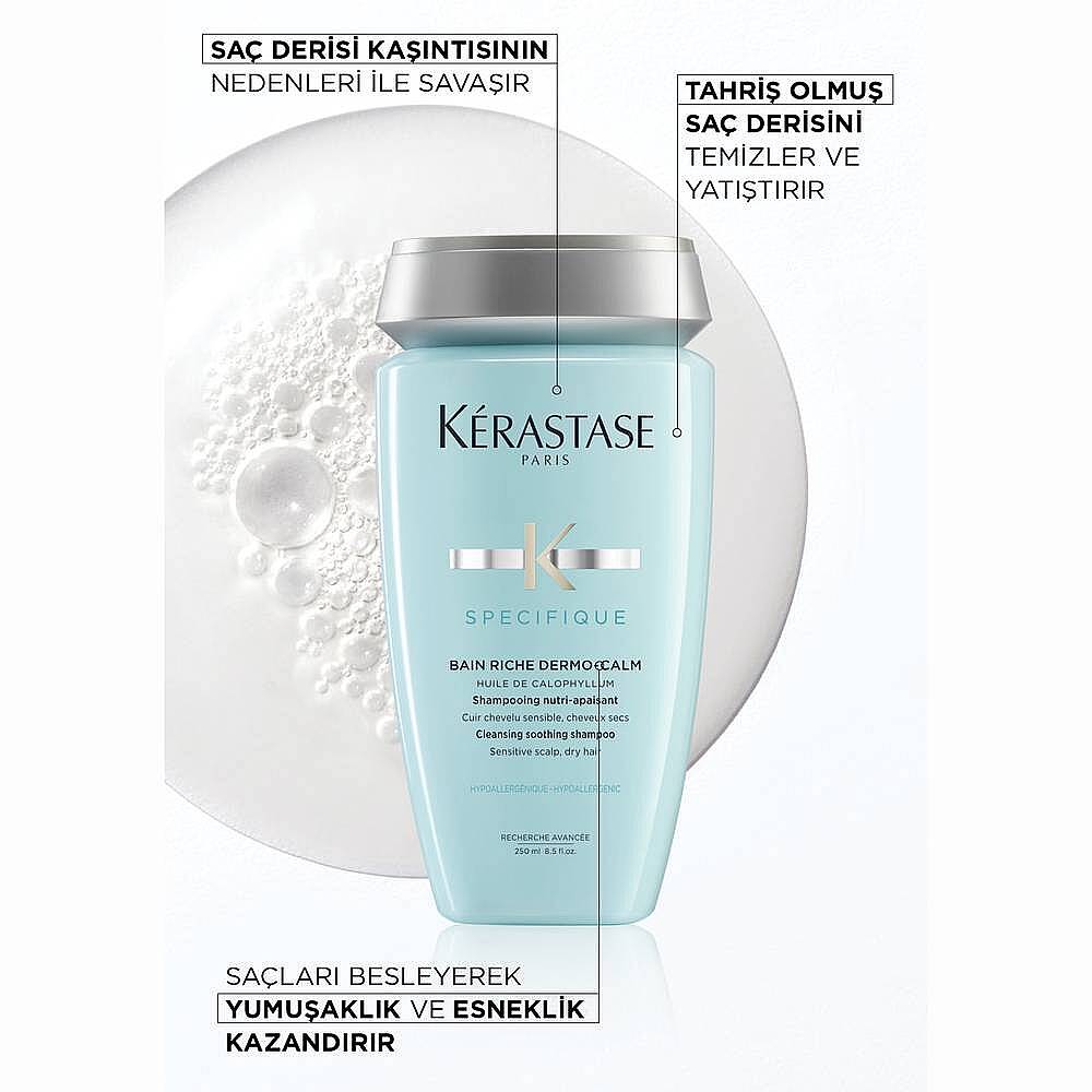Kerastase Specifique Bain Dermocalm Riche Kuru Saç Derisi için Hassasiyet Karşıtı Şampuan 250 ml - 4