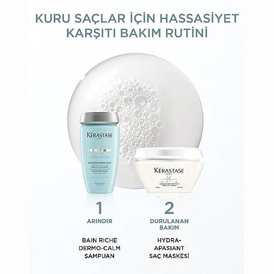 Kerastase Specifique Bain Dermocalm Riche Kuru Saç Derisi için Hassasiyet Karşıtı Şampuan 250 ml - 3
