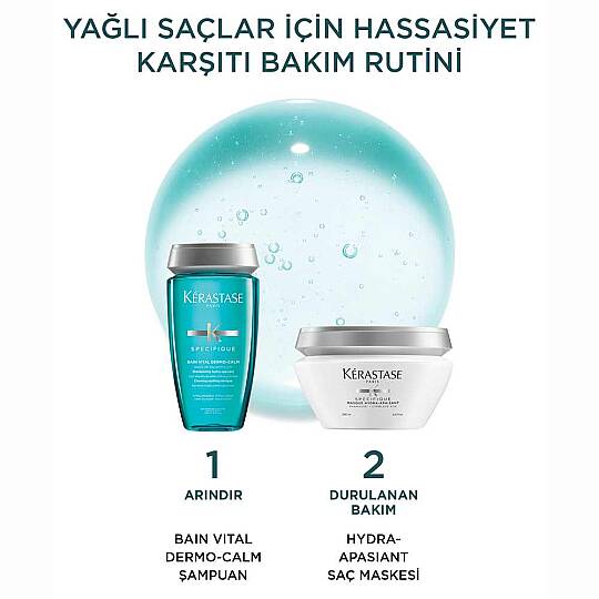 Kerastase Specifique Bain Vital Dermocalm Yağlı Saç Derisi için Hassasiyet Karşıtı Şampuan 250 ml - 6