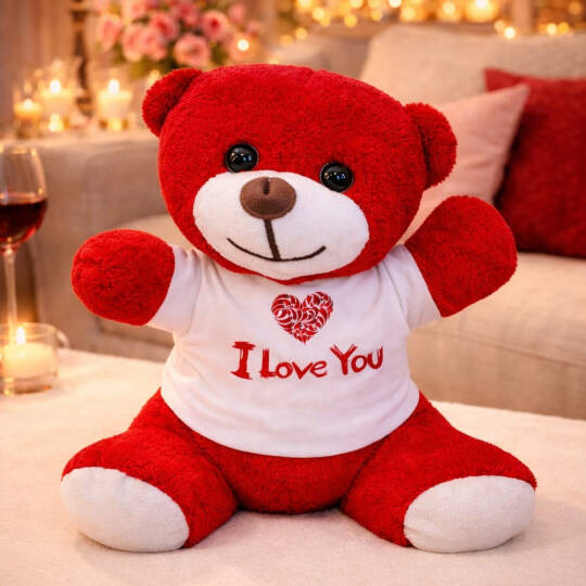 Kırmızı I Love You Ayıcık